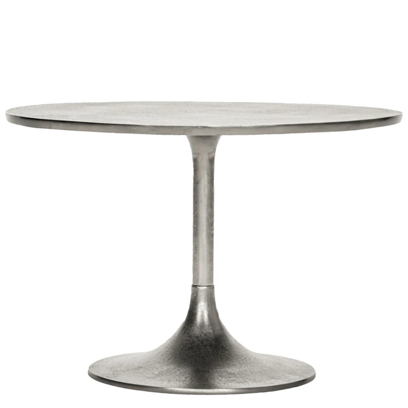 Pan Side Table Ø61 cm H40 cm, Silver