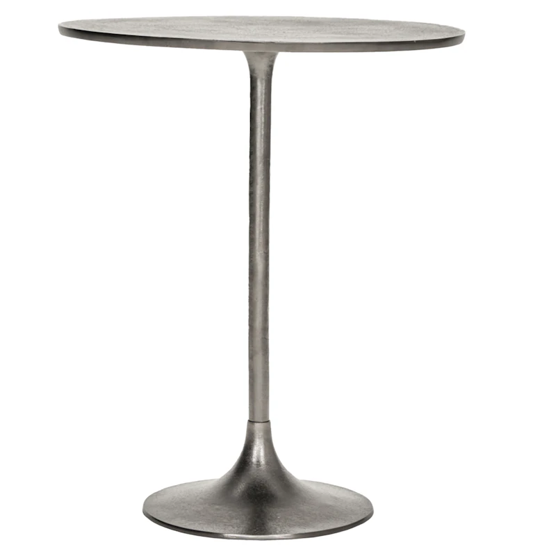 Pan Table Ø61 cm H75 cm, Silver