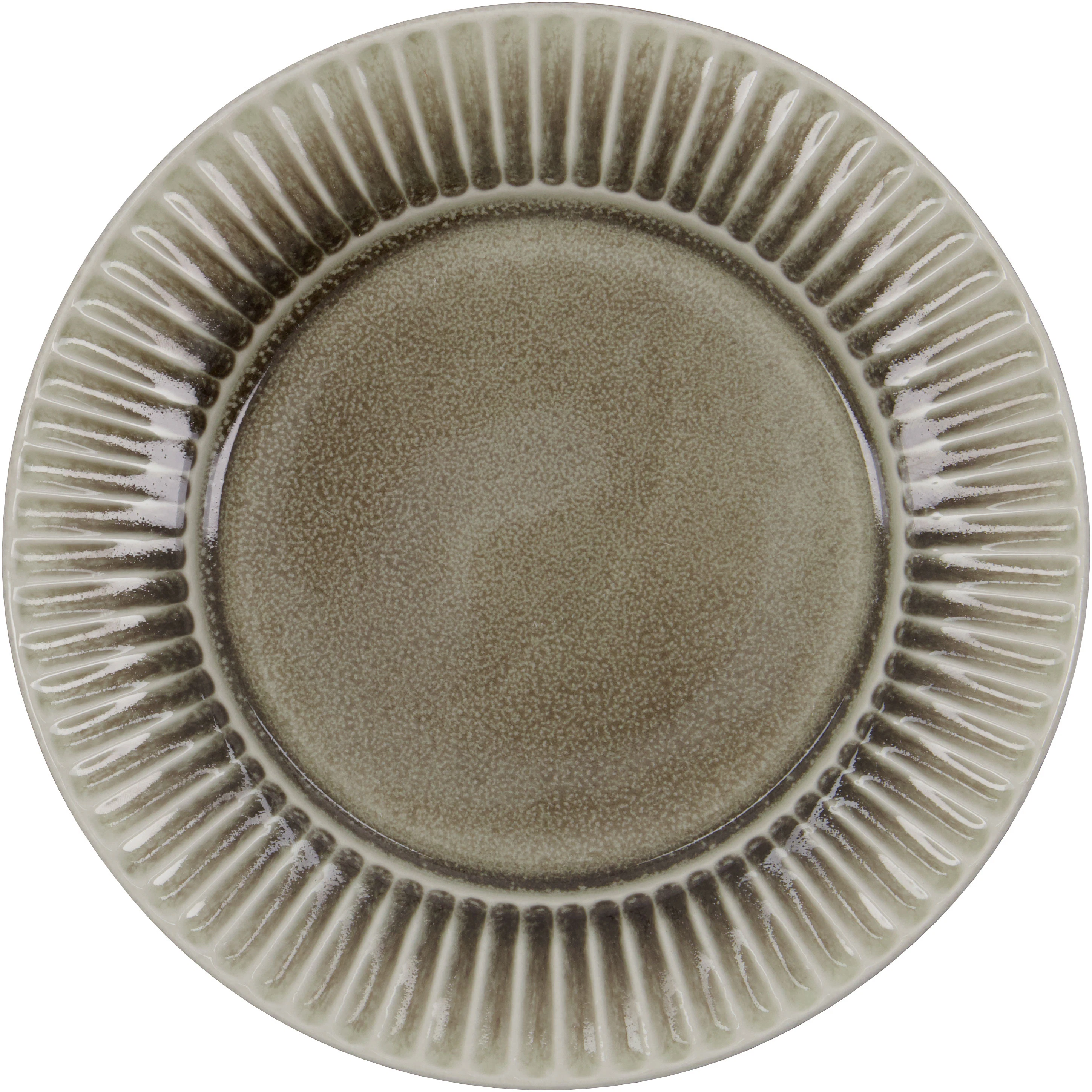 Pleat Plate 22 cm, Grey Brown from House Doctor | RoyalDesign.co.uk
