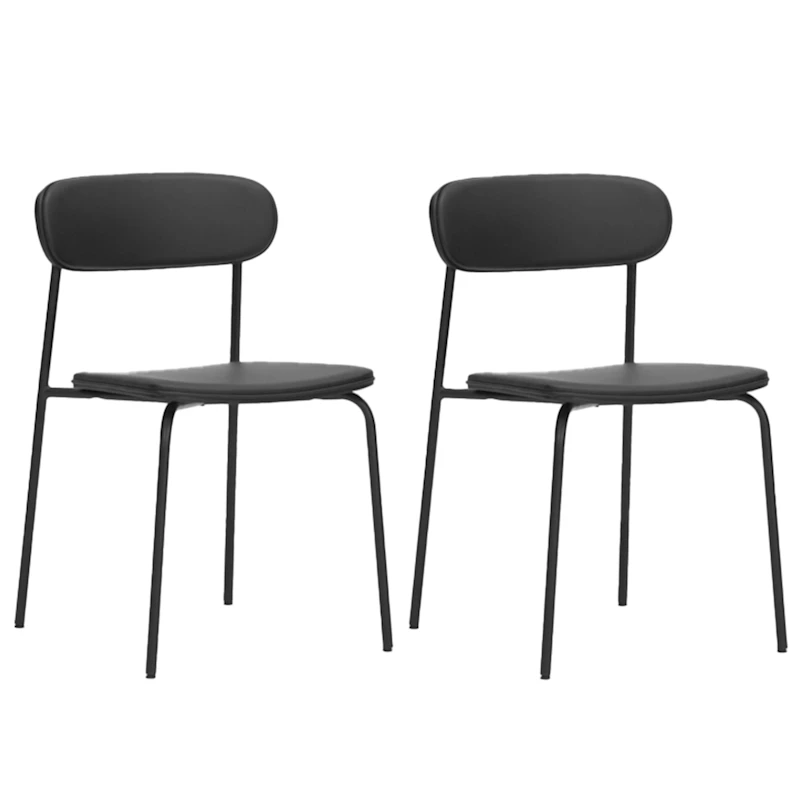 Pova Chair 2-pack, Black