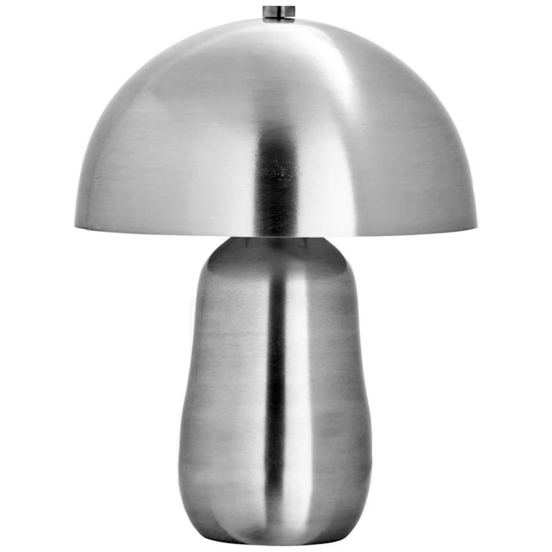 Roomie Table Lamp, Brushed Silver