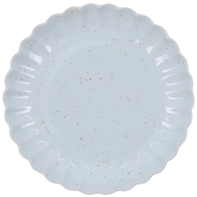 Scallop Plate Ø20 cm, Light Blue