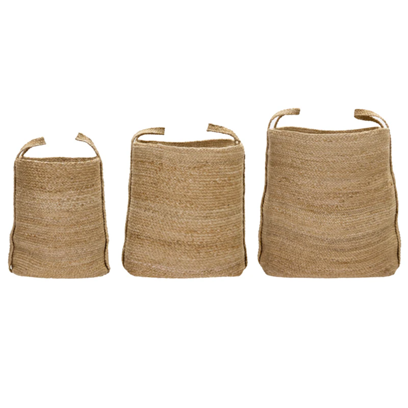 Stella Storage Basket 3-pack, Black/Nature