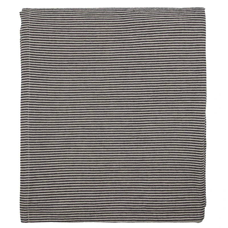 Block Tablecloth 150x260 cm, Black / Sand