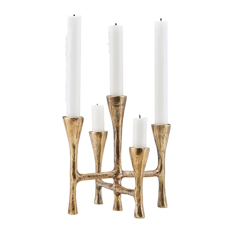 Tristy Candle Stand, Brass