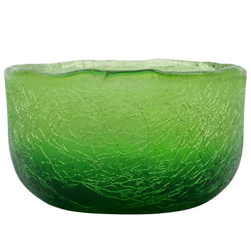 Crackle Tealight Holder, Green