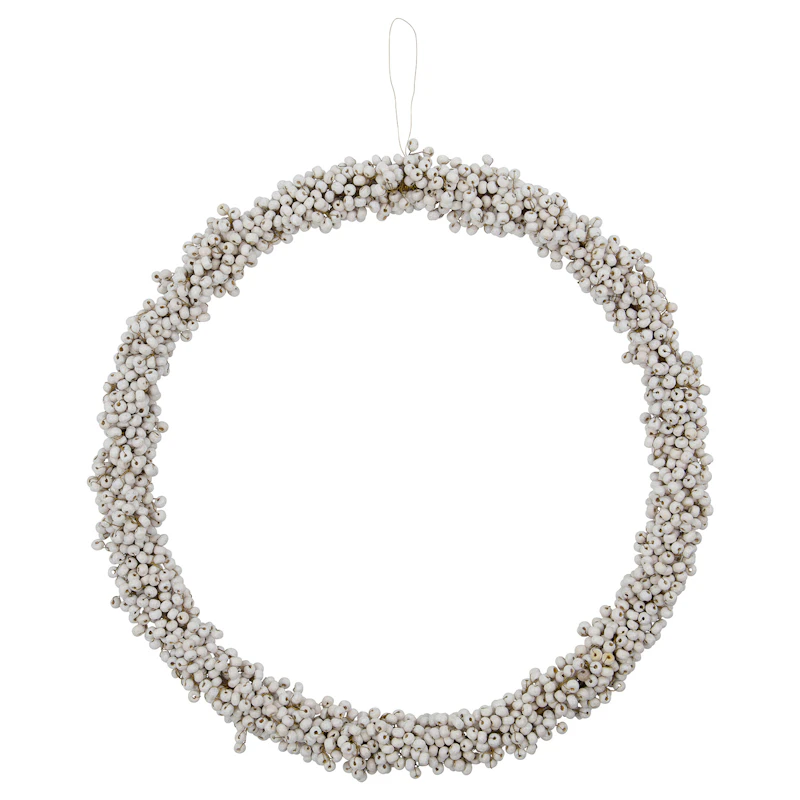 Winter Wreath Ø33 cm, White