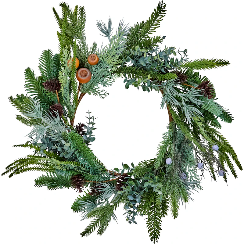 Deco Wreath Ø53 cm, Green