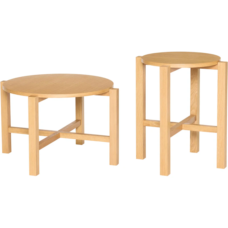 Four Coffee Table 2 Pieces, Natural