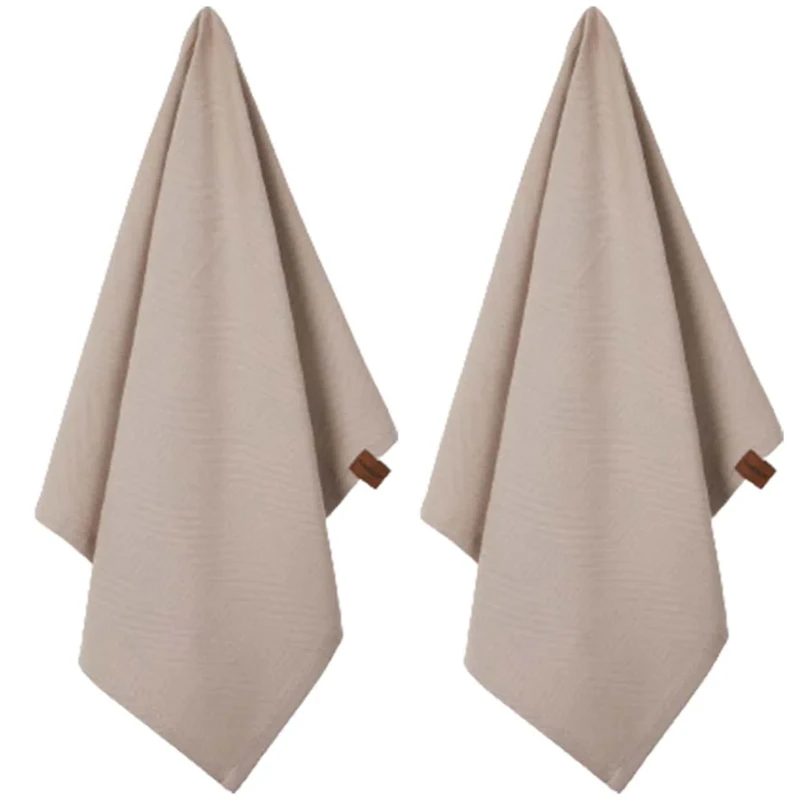 Tea Towel 2-pack, Light Stone