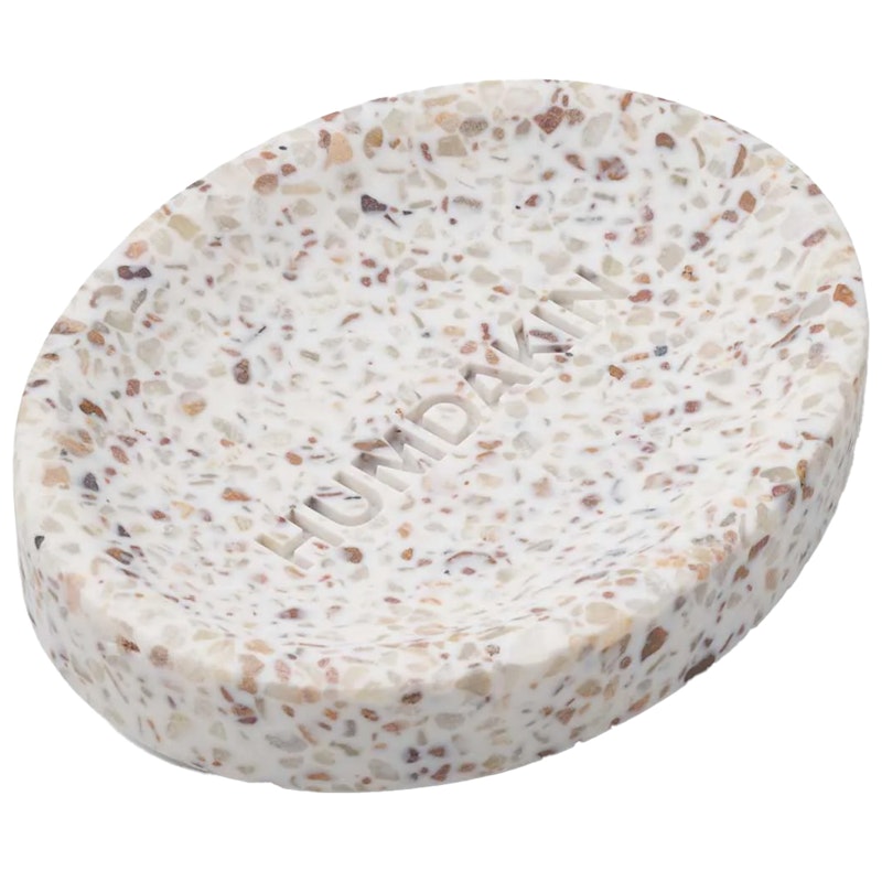 Terrazzo Soap Dish White/Brown