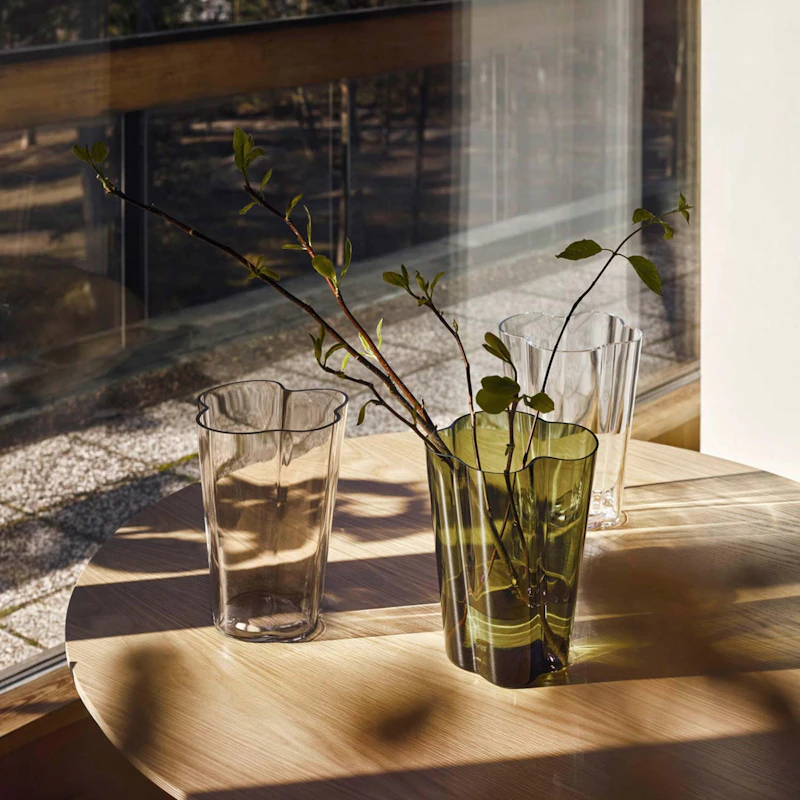 Aalto Vase 27 cm, Moss Green from Iittala | RoyalDesign.co.uk