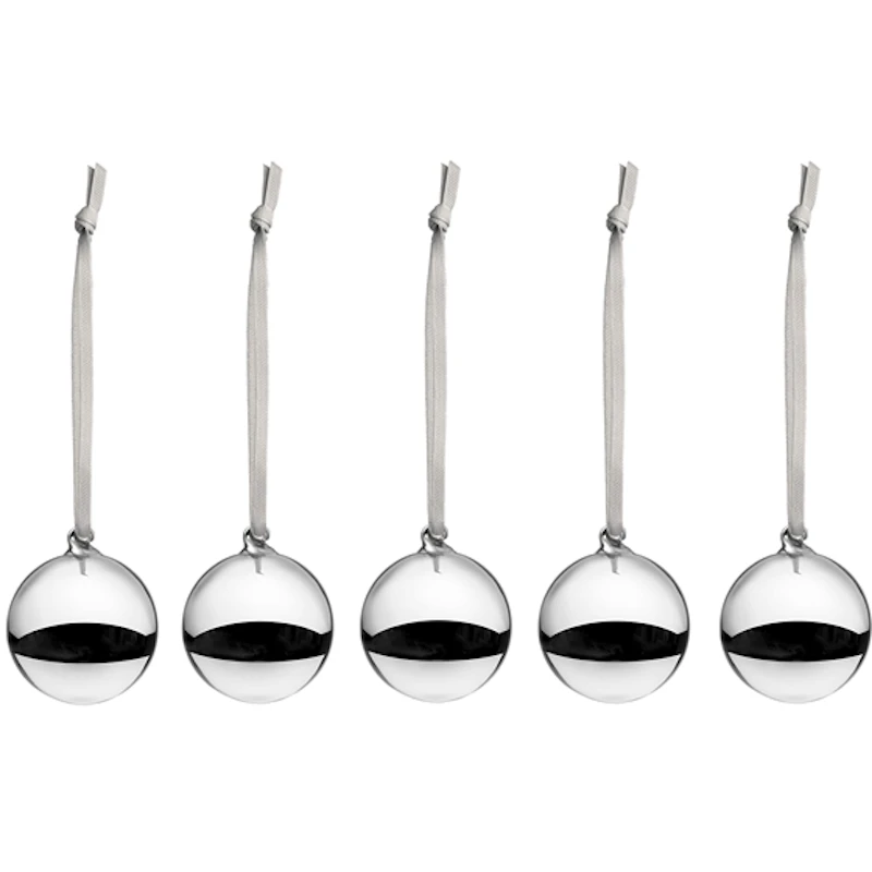Bauble 40 mm 5-pack, Silver