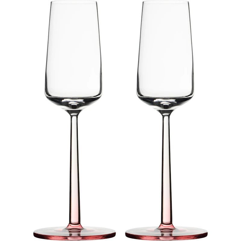 Essence champagne glass 21cl pink 2-pack