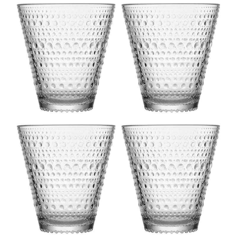 Kastehelmi Drinking Glass 30 cl 4-pack, Clear