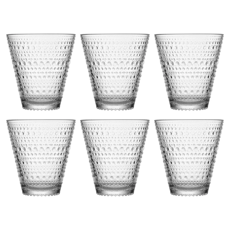 Kastehelmi Drinking Glass 30 cl 6-pack, Clear