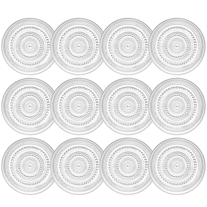 Kastehelmi Side Plate 17 cm 12-pack, Clear