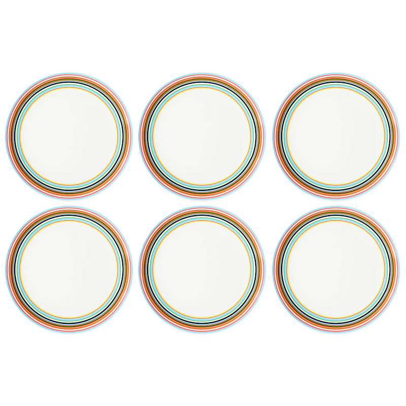Origo Plate 20 cm 6-pack, Orange