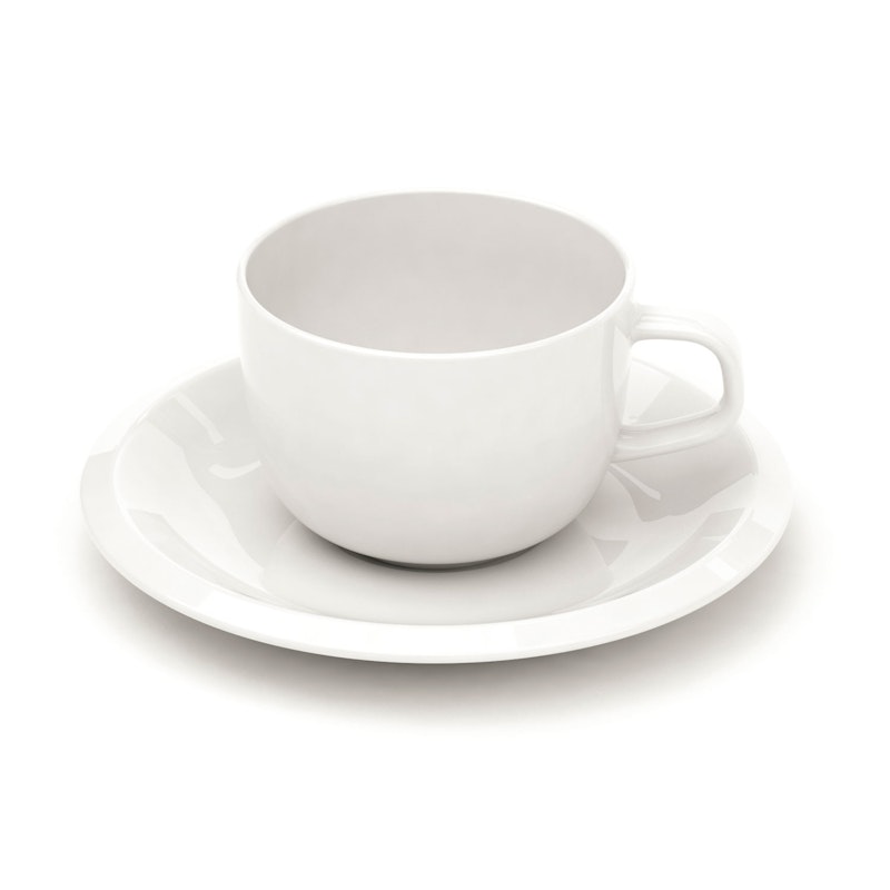 Raami Cup & Saucer, White