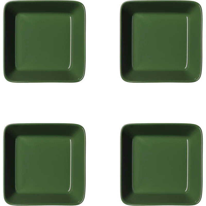 Teema dish 12x12 cm forest green 4-pack