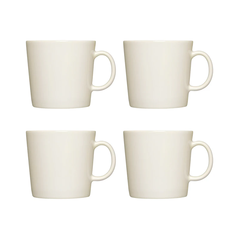 Teema Mug 30 cl 4-pack, White