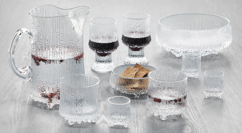Tasse à Bière Iittala Ultima Thule Verre Clair Style MCM - Occasion Vintage