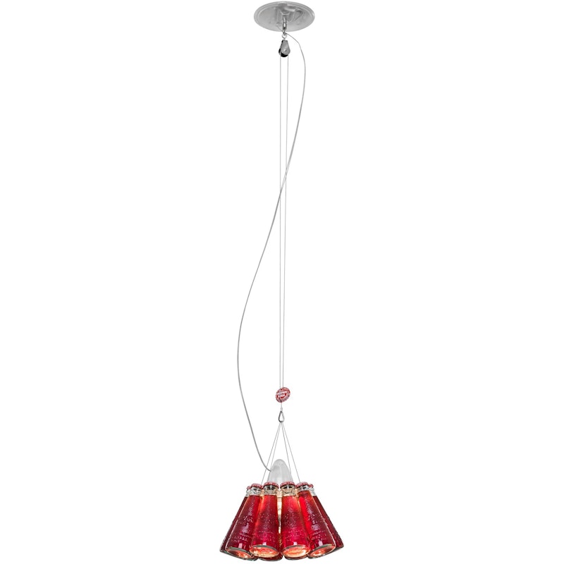 Campari Light Pendant Red 155 cm