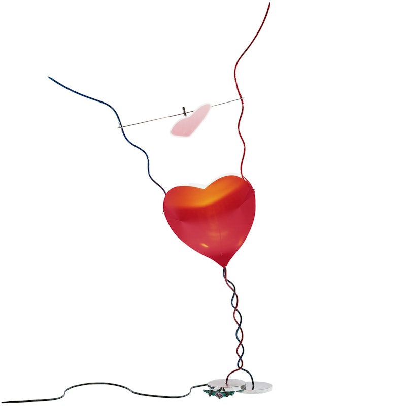One From The Heart Table Lamp, Red
