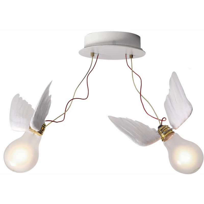 Lucellino Doppio Wall Lamp, White