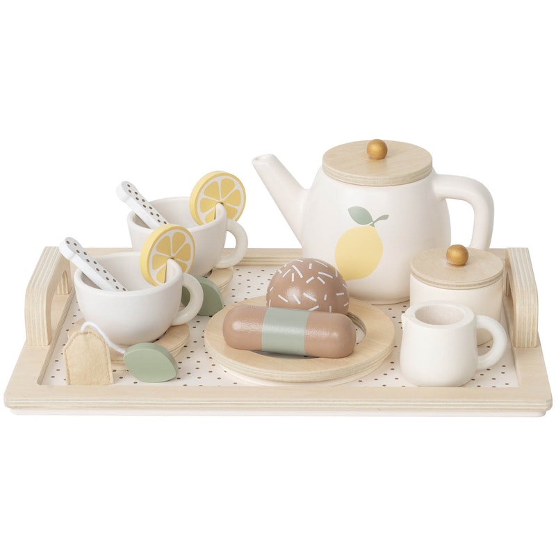 Afternoon Tea Lemon Serving Set Wood