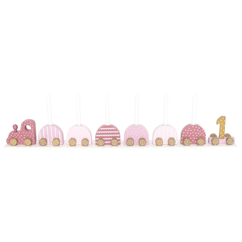 Candlestick Birthday Train, Pink