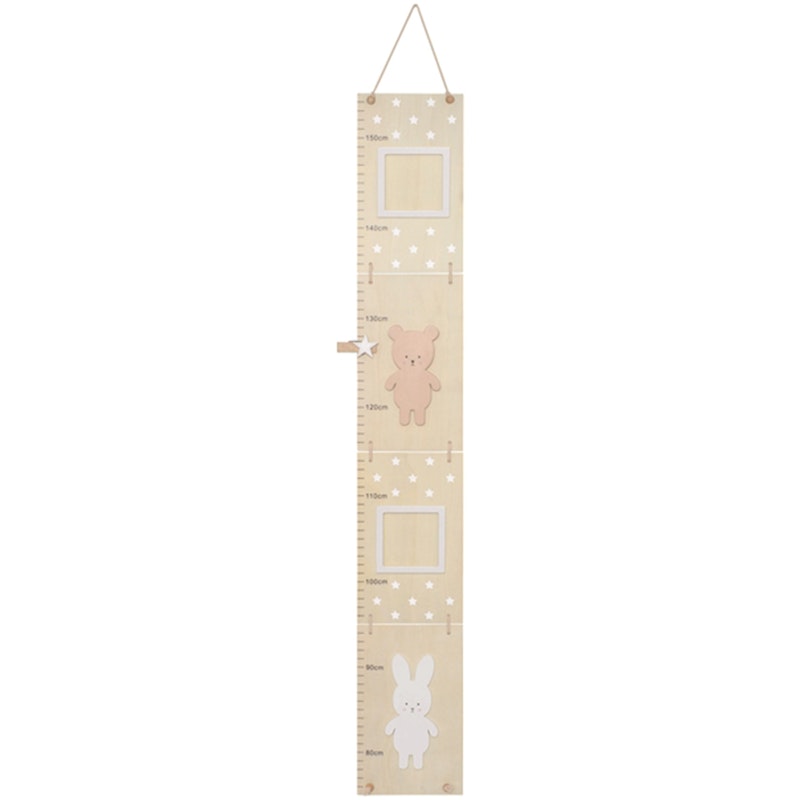 Teddy & Bunny Measuring Stick Beige