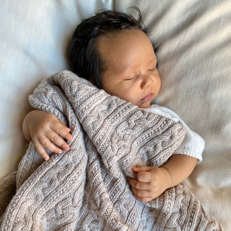 Baby Blanket 80x100 cm Merino Wool, Oatmeal | RoyalDesign.co.uk