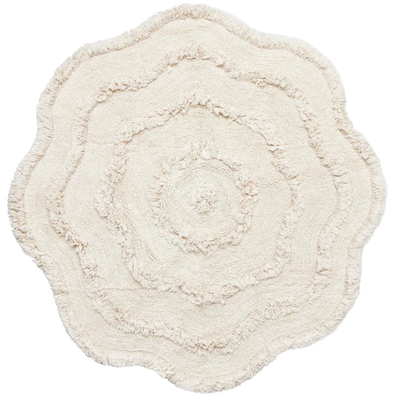 Fioro Rug ø120, Off-white
