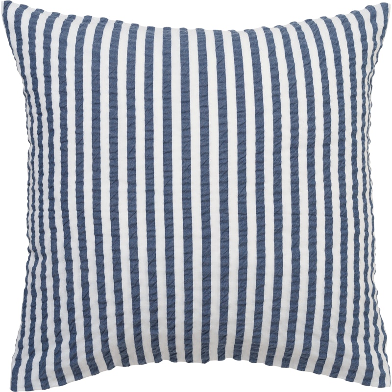 Bæk & Bølge Lines Pillowcase 50x60 cm, Dark Blue / White