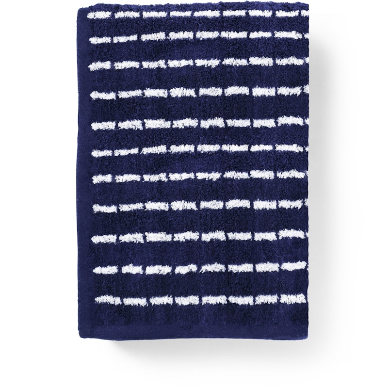 Nuance Towel 50x100 cm, Dark Blue/White