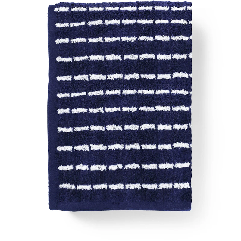 Nuance Towel 50x100 cm, Dark Blue/White