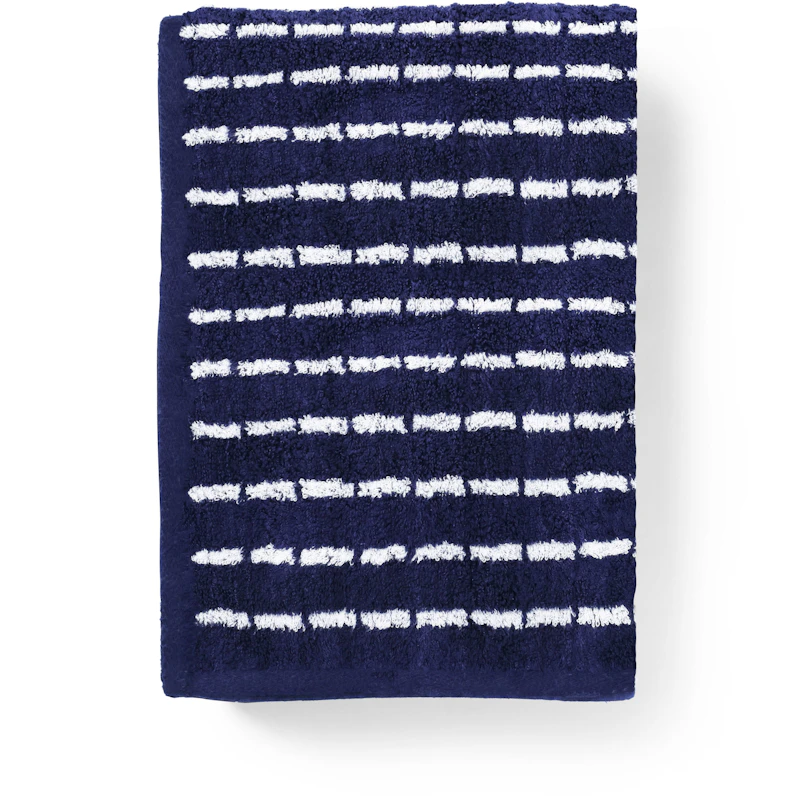 Nuance Towel 70x140 cm, Dark Blue/White