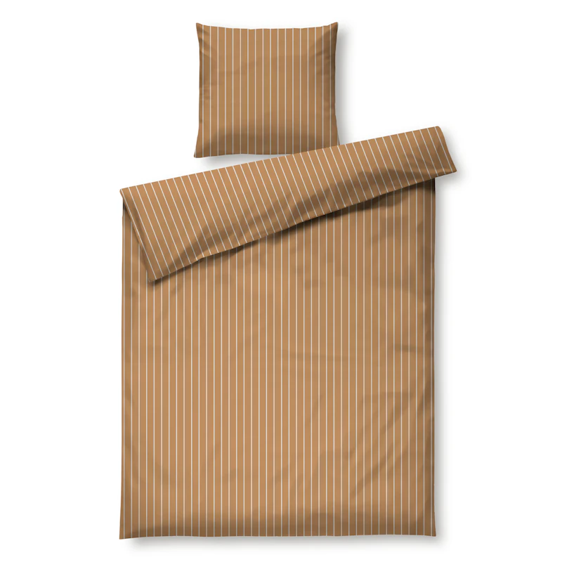 Soft Duvet Cover Set 140x200 cm, caramel / Off-white
