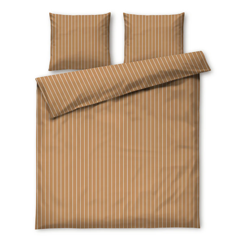 Soft Duvet Cover Set 200x220 cm, caramel / Off-white