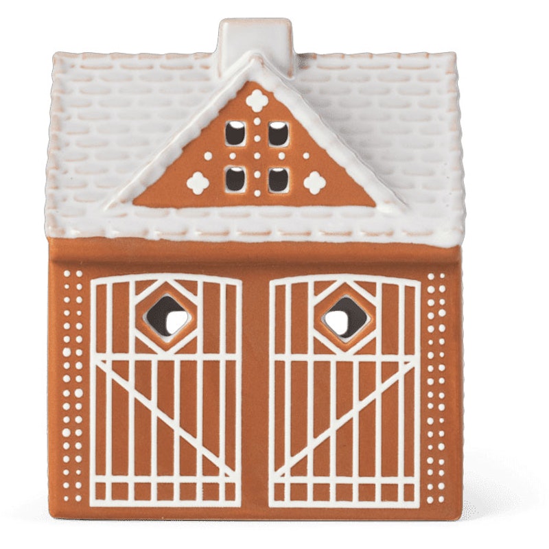 Gingerbread Candle Holder Christmas Barn 11,5 cm