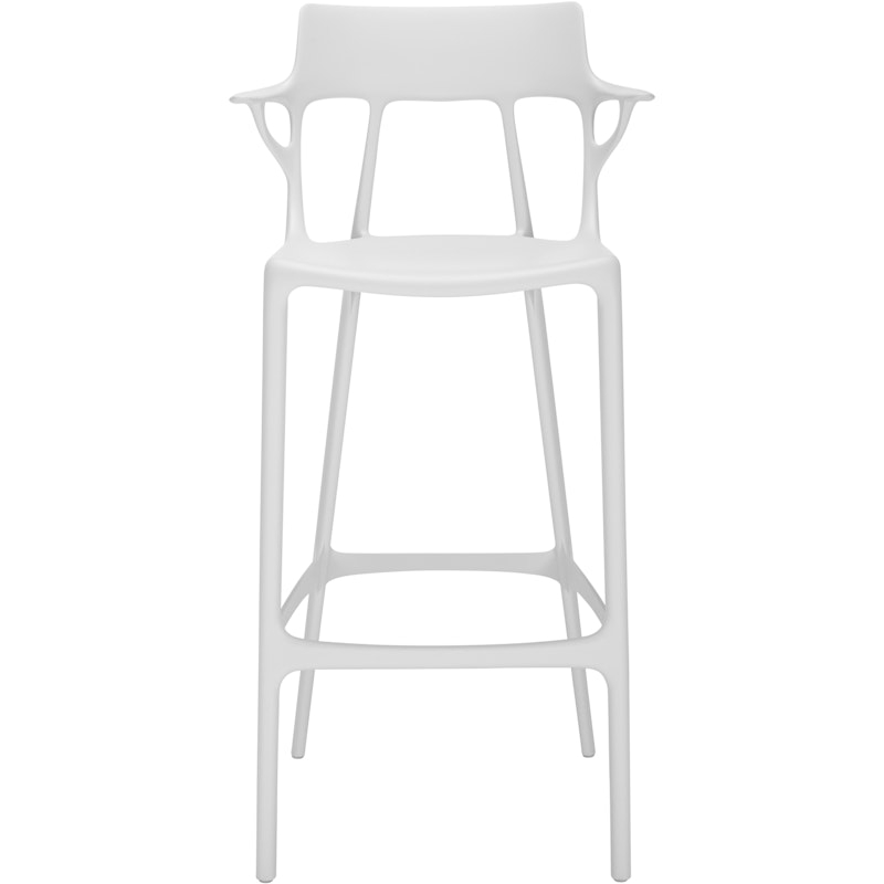 A.I. Bar Stool Recycled 75 cm, White