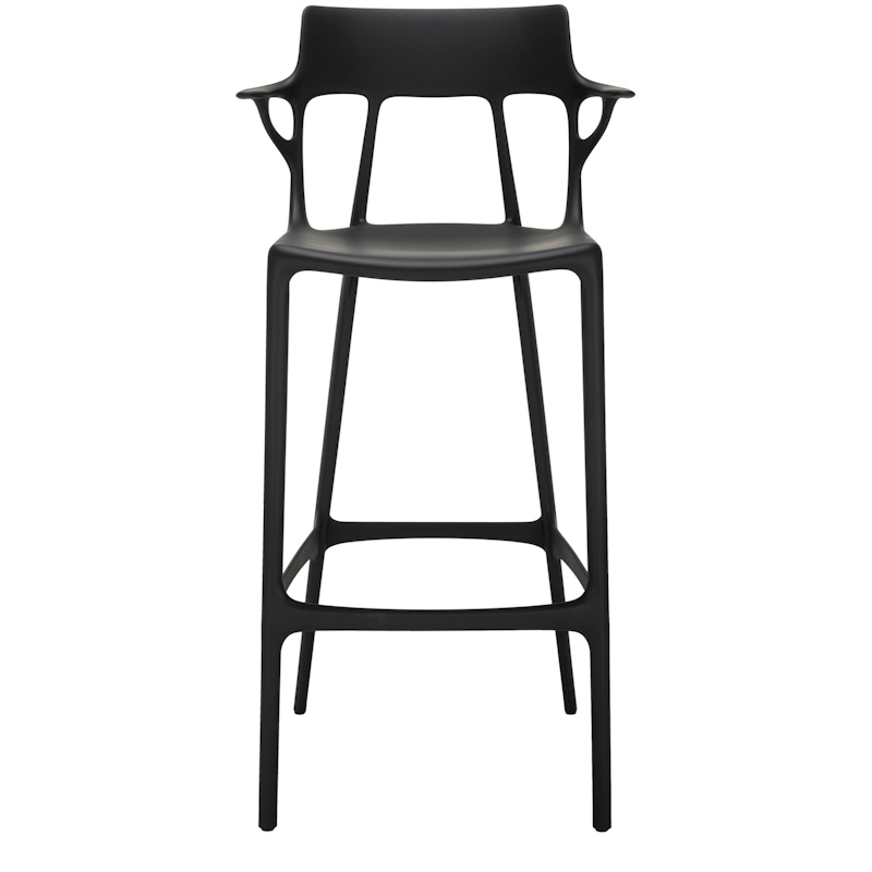 A.I. Bar Stool Recycled 75 cm, Black