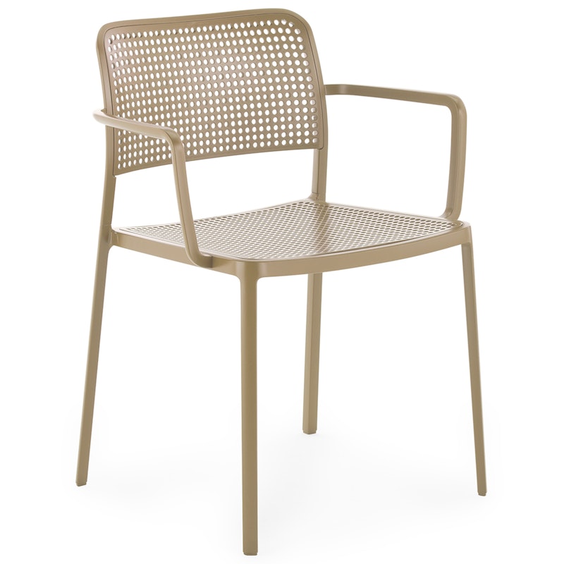 Audrey Chair With Armrests Outdoor, Beige