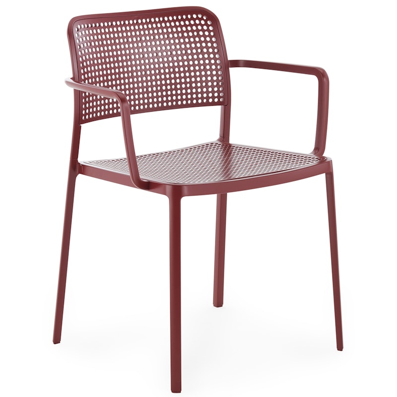 Audrey Chair With Armrests Outdoor, Burgundy