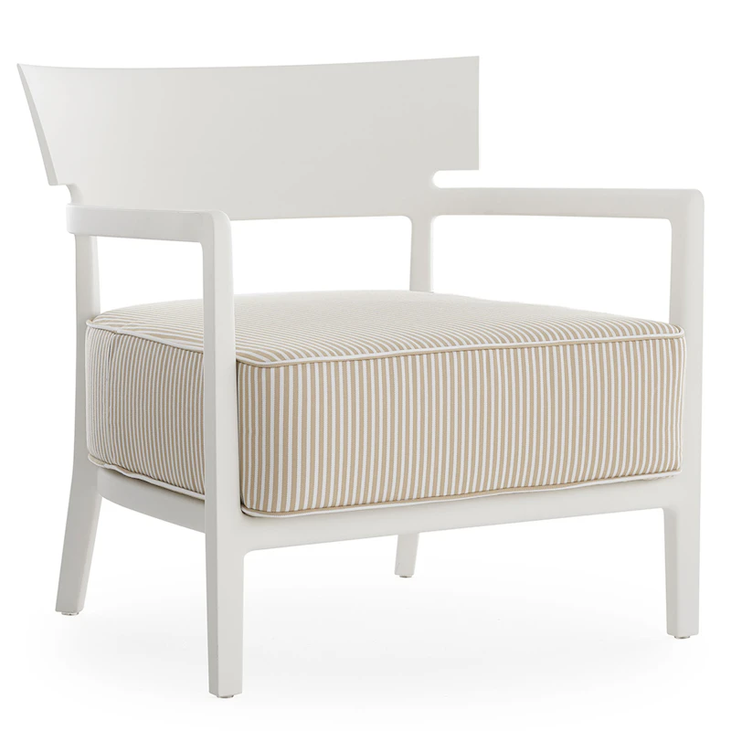 Cara Mat Armchair, White / Beige