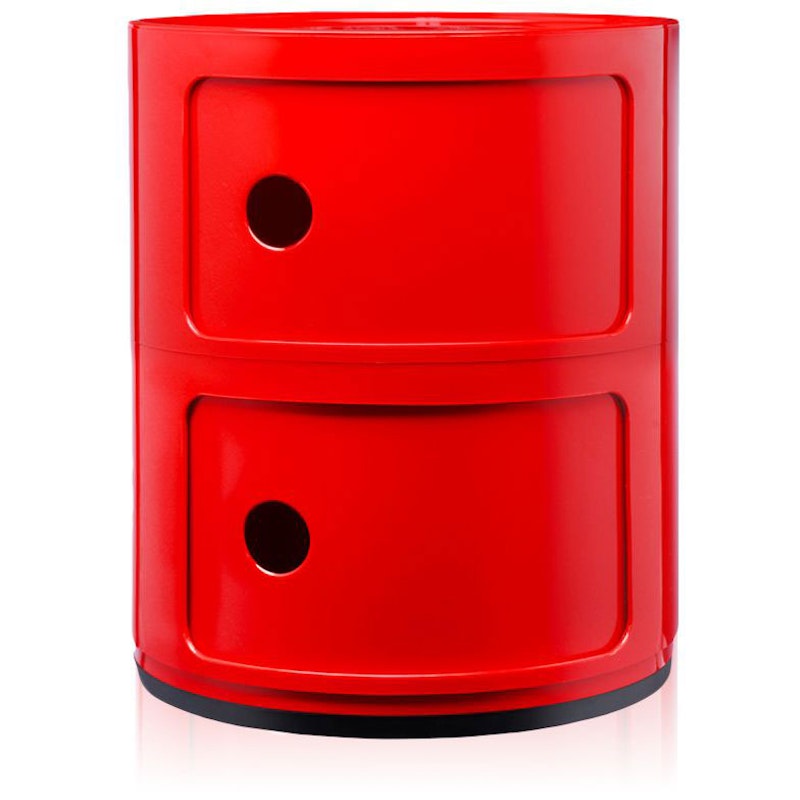 Componibili Classic Storage With 2 Compartments, Red