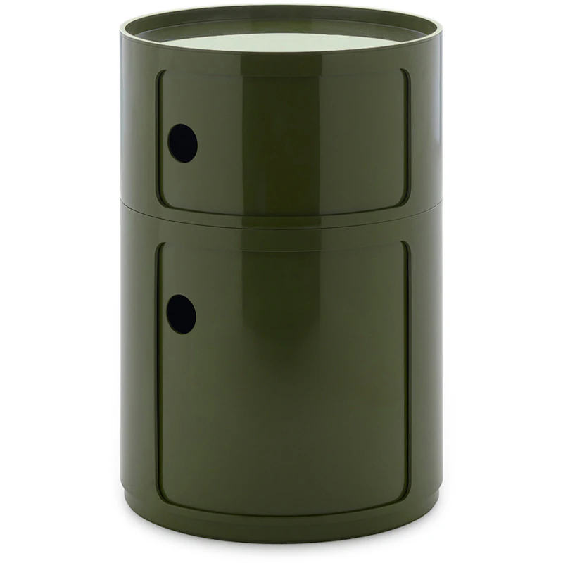 Componibili New Big Storage With 2 Compartments, Green