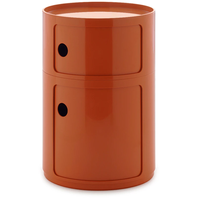 Componibili New Big Storage With 2 Compartments, Orange