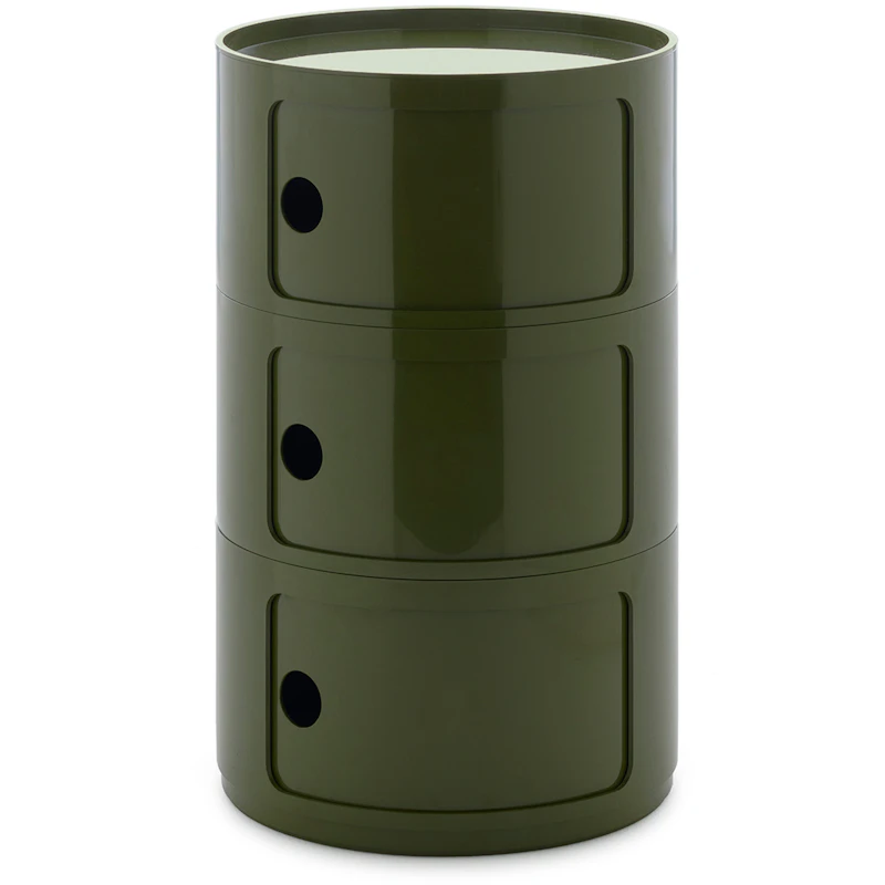 Componibili New Big Storage With 3 Compartments, Green